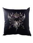 Viking Skull V Cushion Pillow Runes Valhall Valhalla Odin Thor Norse Vikings