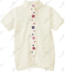 Gymboree Girl size 5-6 Star Button Short Sleeve Cardigan - Picture 1 of 1