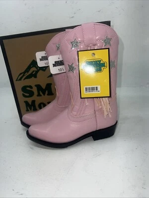 Новые детские розовые дымчатые горные ковбойские сапоги. 1058JC 10,5 10 1/2. 24-50 - Изображение 1 из 4