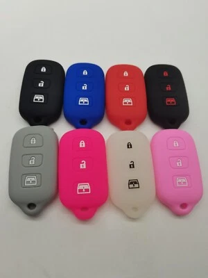 Silicone Remote Key Cover for 2003 2004 2005 2006 2007 TOYOTA SEQUOIA 4RUNNER - Image 1 of 2