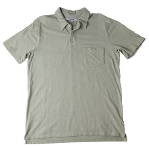 Joe’s Jeans Polo Shirt Mens L Desert Sage Cotton Short Sleeve Collared Preppy - Picture 1 of 9