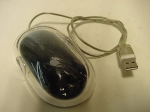 GENUINE APPLE USB PRO MOUSE BLACK CLEAR M5769 - Picture 1 of 3