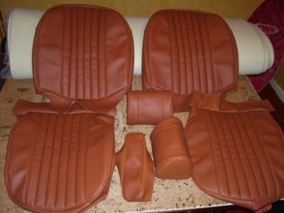 mgb roadster SEATS COVERS  autumn vinyl + headrest covers...FITS seats 1970-1981 - Image 1 of 4