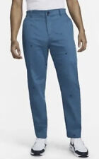 Nike Golf Dri-FIT UV Flat Front Chino Pants Blue 34x32 DH1288 404