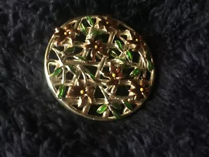 VINTAGE Museum of Fine Arts .925 STERLINGSILBER WEIHNACHTSSTERN BLUMEN, GROSSE ANSTECKNADEL - Bild 1 von 9