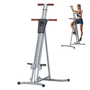 Vertical Climber Exercise Machine Home Stair Stepper w/5-Level Height Adjustable - Picture 1 of 15