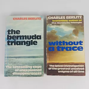 Charles Berlitz Books x2 The Bermuda Triangle and Without a Trace 1970s - Picture 1 of 12