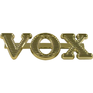 Logo, Vox™, Gold plastic, large size - Picture 1 of 2
