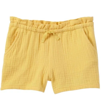 Pantalones cortos de gasa de algodón tejido para niñas, XL (14/16), amarillo - Cat & Jack Foto 1 de 4