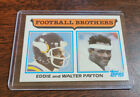 1982 Topps Football Brothers Eddie Walter Payton Card #269 Chicago Bears MT 