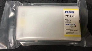 Lot 2 Epson 711XXL420 Genuine Ink Cartridge Epson 711XXL Yellow in Box 2015 - Picture 1 of 5
