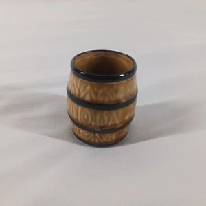 Bicchiere da tiro in ceramica marrone - circa 2” alto x 1 1/2” diametro - Foto 1 di 8