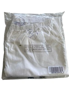 Denim & Co. QVC Original Waist Stretch Crop Pants Side Pockets White 3X Petite - Picture 1 of 8