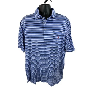 Polo Ralph Lauren Classic Polo Cotton Soft Size XLT Tall Striped Blue / White - Picture 1 of 8