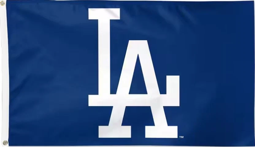 Los Angeles LA Dodgers in Blue 3x5 Ft Flag Banner - Image 1 of 1