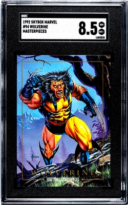 1992 Skybox Marvel Masterpieces 1st Edition "WOLVERINE" #94, RARE, SGC8.5(NMMT+) - Image 1 of 2