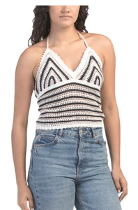 MARINE LAYER Archive Mia Crochet Tank Top NWT Sz L - Picture 1 of 4