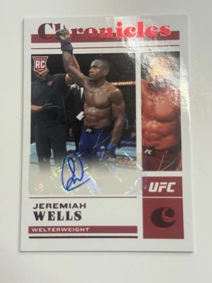 2023 Panini Chronicles UFC - Chronicles Signatures Jeremiah Wells #CS-JWL - Image 1 of 2