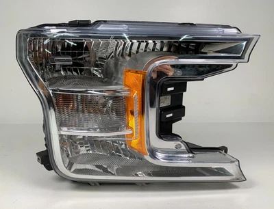 Faro halógeno cromado lado pasajero derecho Ford F-150 F150 2018 2019 2020 OEM Foto 1 de 4