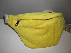 Bonita riñonera ajustable de tela de rizo amarillo - ¡NUEVA CON ETIQUETAS! - Imagen 1 de 4