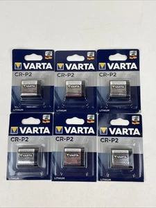 Lot 6 Varta CR-P2 Professional Lithium Photo Battery 6V #6204 Best Before 2029 - Picture 1 of 4