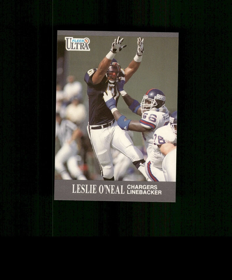 1991 Fleer Ultra #126 Leslie O'Neal   Football Card  Chargers - Image 1 of 2