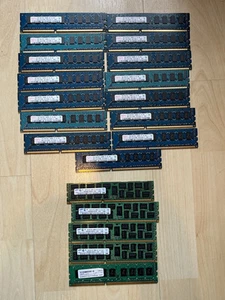 Collection of PC3 RAM Memory / 15 x Hynix 1GB / 5x Samsung 4GB - Picture 1 of 4