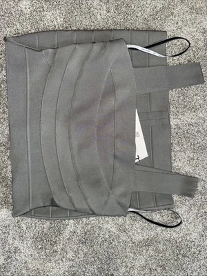 Herve Leger Paris Size M (Grey/Chrome) Bandage Dress NWT - Image 1 of 4