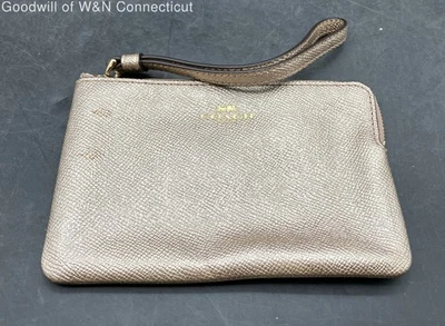 coach Wallet Women Gold Wristlet - Image 1 of 4