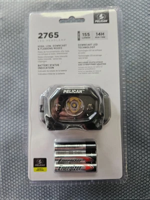 Pelican 2765 LED Headlight/Headlamp (Black), Batteries Included NEW IN PACKAGE - Image 1 of 2
