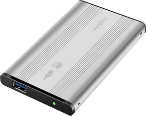 LogiLink 6,35 cm (2,5") Festplatten-Gehäuse, USB 3.0 zu SATA, silber - Bild 1 von 3