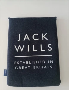 JACK WILLS Navy Blue Logo Kindle Or Small tablet Padded case Pouch - Picture 1 of 2