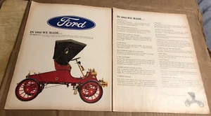 FORD Modèle A 1966 - Publicité Magazine Vintage 2 Pg - Photo 1/1