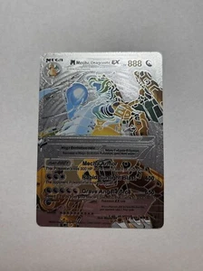 Mega Mecha Dragonite EX Full Art Silver Foil Fan Art Display Card HP888 NM/M - Picture 1 of 2