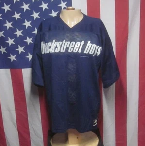 BACKSTREET BOYS lrg football jersey Nick Carter 1997 boy-band Bike athletic OG - Picture 1 of 4