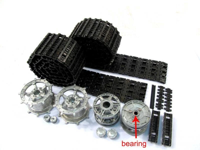 1/16 King Tiger Metal Tracks Sproket Idler Set MT078 for Mato Henglong RC Tank - Image 1 of 1