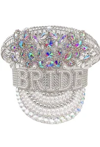 White Elegant Bride To Be Captain Hat – Great for Hen Do Occasions - Picture 1 of 3