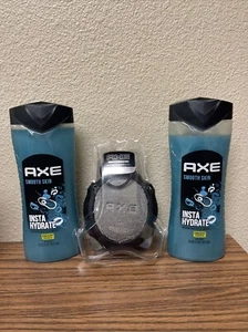 Lot Of AXE Smooth Skin Body Wash 16 oz Birch Water Sea Minerals & Axe Detailer - Picture 1 of 2
