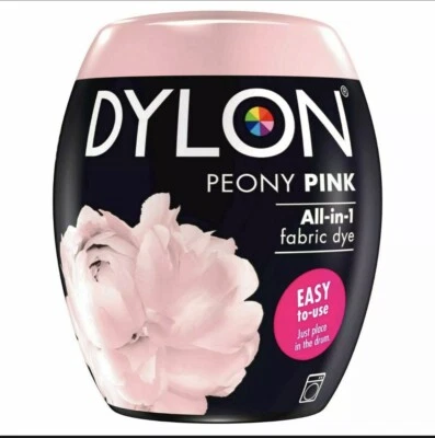 Dylon Machine Washing Fabric & Clothes Dye Pod 350g Powder Peony Pink Shade - Изображение 1 из 4