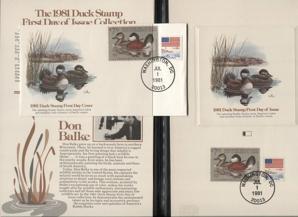 USA Scott# RW48 1981 Migratory Bird Hunting Duck Stamp FDC First Day Cover  - Image 1 of 1