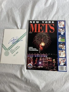 1991 New York Mets Jahrbuch Bill Robinson Autogramm - Bild 1 von 7