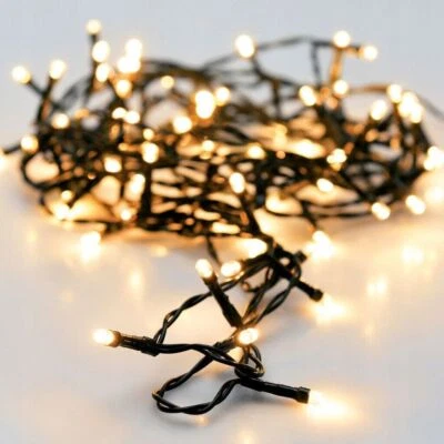 LED Lichterkette 40 - 720  außen warmweiß kaltweiß Weihnachten Strom Baum Tanne - Bild 1 von 2