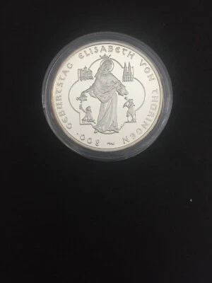 BRD  10 Euro  Gedenkmünze / Elisabeth von Thüringen  /  Spiegelglanz - Bild 1 von 2