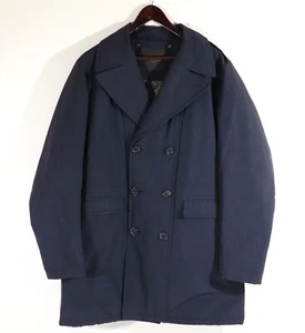 MOORER Erbsenmantel Jacke zweireihig Herren marineblau Größe EU 54 E.U.C - Bild 1 von 12