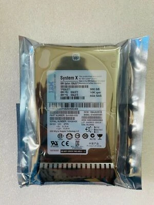 IBM 00AJ071 00AJ072 00AJ073 2.5 In 900GB 10K RPM SAS 6GBPS G3HS HDD Hard Drive - Image 1 of 4
