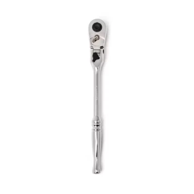 Husky 3/8 in Drive 100-Position Chrome Locking Flex-Head Ratchet - Image 1 of 4