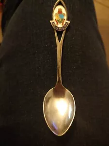 Bermuda Sterling Silver Souvenir Spoon Enameled Breadner Manufacturing Co Travel - Picture 1 of 6