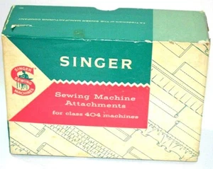Singer Sewing Machine Attachments 404 ButtonHoler Templates Oil Box Vintage - Picture 1 of 2