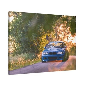 BMW Inspired E46 M3 High Resolution Museum Quality Horizontal Canvas Print 006 - Picture 1 of 10