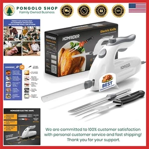 Electric Knife for Carving Meat, Turkey, Bread & More. Serving Fork and Carvi... - Picture 1 of 7